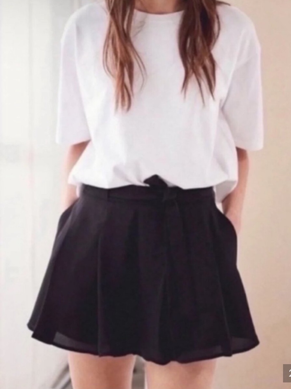 Aritzia Sunday Best Westley Tie Front Shorts | 2
